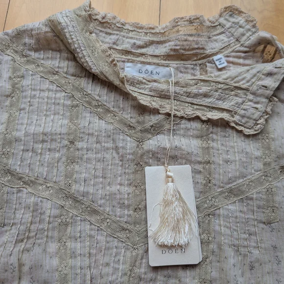 Doen Albertine Top In Frances Floral, Size L - Picture 7 of 8